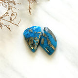 Large Sky Blue Freeform Ithaca Peak Turquoise, Set of 2 Background