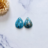 Large Sky Blue Teardrop Ithaca Peak Turquoise, Set of 2 Background