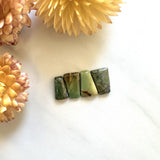 Small Sea Green Trapezoid Crescent Lake Variscite, Set of 4 Background