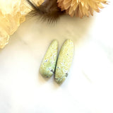Large Light Yellow Mixed Crescent Lake Variscite, Set of 2 Background