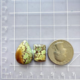 Large Royal Orange Mixed Treasure Mountain Turquoise, Set of 2 Dimensions