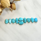 Small Sky Blue Mixed Lone Mountain Turquoise, Set of 10 Background