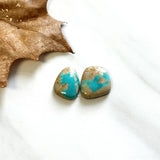 Small Sky Blue Freeform Royston Turquoise, Set of 2 Background