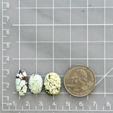 Small Mixed Mixed Sand Hill Turquoise, Set of 3 Dimensions