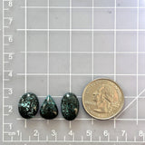 Small Ocean Blue Mixed Milky Way Turquoise, Set of 3 Dimensions