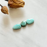 Small Faint Green Freeform Pilot Mountain Turquoise, Set of 3 Background