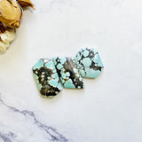 Large Sky Blue Mixed Sand Hill Turquoise, Set of 3 Background
