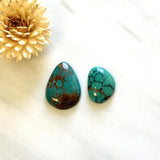 Large Bamboo Green Mixed Bamboo Mountain Turquoise, Set of 2 Background
