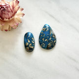 Large Ocean Blue Mixed Ithaca Peak Turquoise, Set of 2 Background