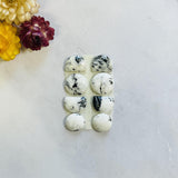 Small White Mixed White Buffalo Dolomite, Set of 8 Background