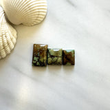 Medium Earth Brown Bar Treasure Mountain Turquoise, Set of 3 Background