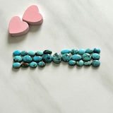 Small Sky Blue Mixed Mixed Turquoise, Set of 27 Background