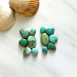 Small Mixed Mixed Lone Mountain Turquoise, Set of 12 Background
