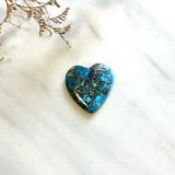 Large Ocean Blue Heart Ithaca Peak Turquoise Background