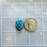 Large Sky Blue Oval Prince Egyptian Turquoise Dimensions