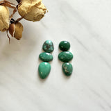 Small Sea Green Mixed Broken Arrow Variscite, Set of 6 Background
