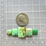Small Sea Green Mixed Crescent Lake Variscite, Set of 5 Dimensions