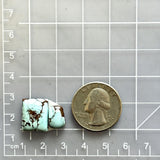 Small Sky Blue Mixed Sand Hill Turquoise, Set of 2 Dimensions