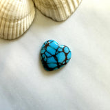 Large Sky Blue Heart Prince Egyptian Turquoise Background