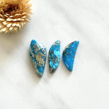 Large Sky Blue Freeform Ithaca Peak Turquoise, Set of 3 Background