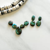 Small Sea Green Mixed Number 8 Turquoise, Set of 9 Background