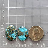 Large Sky Blue Oval Ithaca Peak Turquoise, Set of 2 Dimensions
