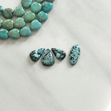Small Sky Blue Mixed Yungai Turquoise, Set of 4 Background