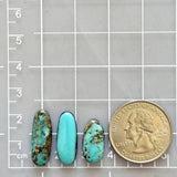 Large Ocean Blue Freeform Mixed Turquoise, Set of 3 Dimensions