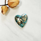 Large Sky Blue Heart Ithaca Peak Turquoise Background