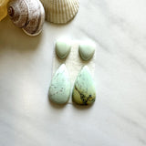 Small Light Yellow Mixed Crescent Lake Variscite, Set of 4 Background