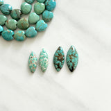 Small Mixed Freeform Namtso Lake Turquoise, Set of 4 Background
