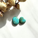 Large Sky Blue Freeform Number 8 Turquoise, Set of 2 Background