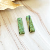 Large Sea Green Bar Crescent Lake Variscite, Set of 2 Background