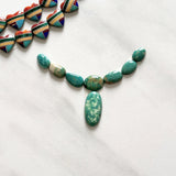 Small Deep Green Mixed Fox Turquoise, Set of 8 Background