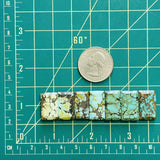 Medium Mixed Bar Mixed Turquoise, Set of 7 Dimensions