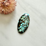 Large Sky Blue Surfboard Number 8 Turquoise Background