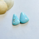 Medium Sky Blue Teardrop Sleeping Beauty Turquoise, Set of 2 Background
