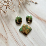 Small Sea Green Mixed Royston Turquoise, Set of 3 Background
