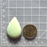 Large Faint Blue Teardrop Crescent Lake Variscite Dimensions