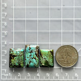 Large Sea Green Bar Wild Horse Turquoise, Set of 3 Dimensions