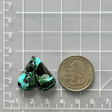 Medium Sky Blue Teardrop Blue Moon Turquoise, Set of 2 Dimensions