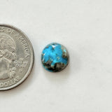 Small Sky Blue Round Bisbee Turquoise Dimensions