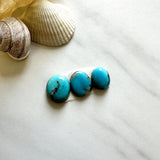 Small Sky Blue Round Ithaca Peak Turquoise, Set of 3 Background
