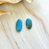 Medium Sky Blue Orange Ithaca Peak Turquoise, Set of 2 Background