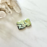 Large Faint Green Barrel Treasure Mountain Turquoise, Set of 2 Background