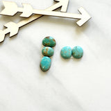 Small Sky Blue Freeform Tyrone Turquoise, Set of 5 Background