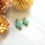 Small Mint Green Diamond Namtso Lake Turquoise, Set of 2 Background