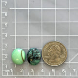 Medium Mixed Mixed Crescent Lake Variscite, Set of 2 Dimensions