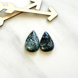 Large Purple Teardrop Milky Way Turquoise, Set of 2 Background