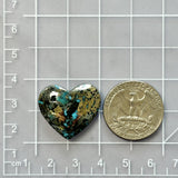 Large Sky Blue Heart Ithaca Peak Turquoise Dimensions